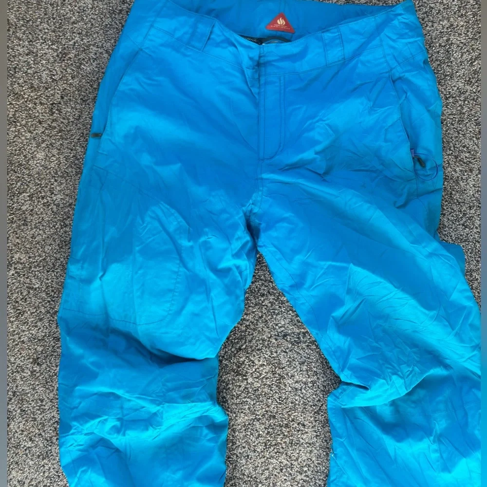 Columbia Omni-Tech Heat Large snowboard Bright Blue Ski Pants winter snow - Picture 4 of 9